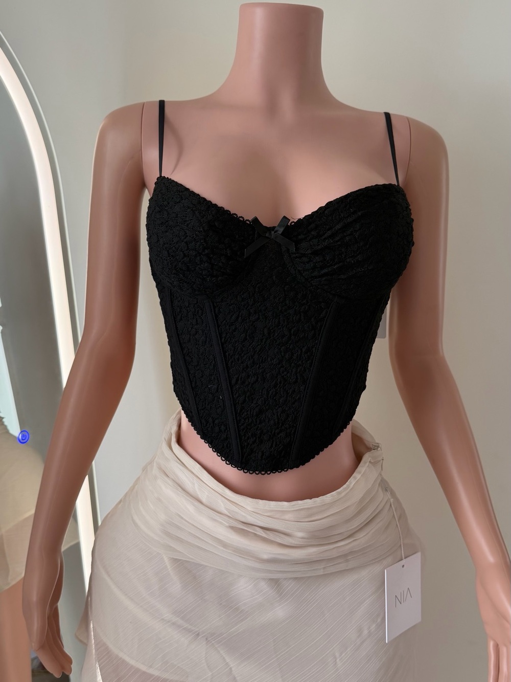 Black Lace Bustier